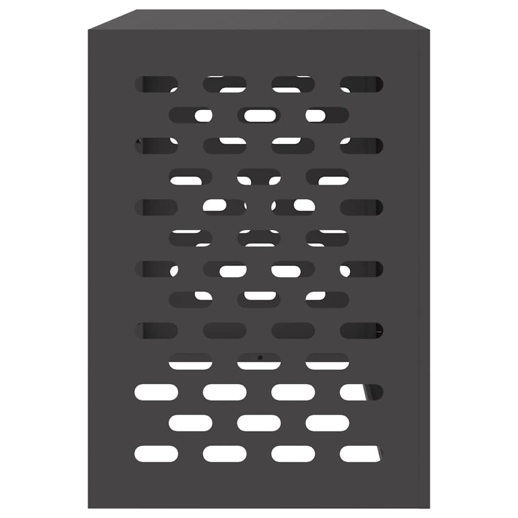 Klimaanlagenabdeckung Schwarz 90 x 40 x 60 cm Stahl