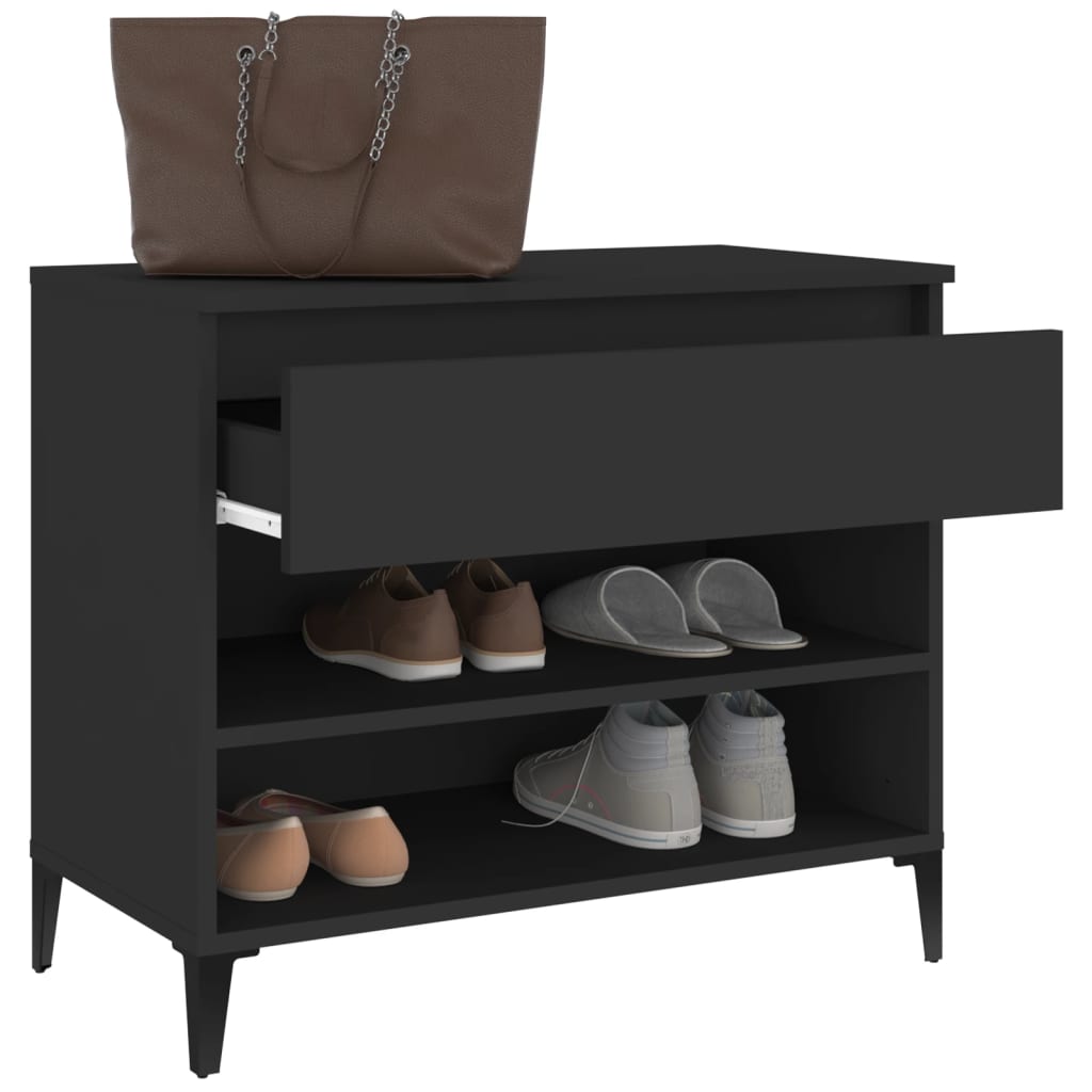 Schuhregal Weiß 70x36x60 cm Holzwerkstoff