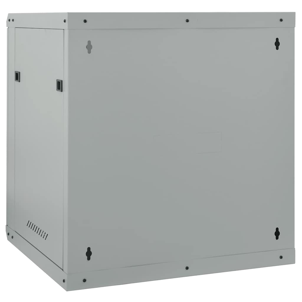 Netzwerkschrank mit Speicher Grau 60 x 45 x 28 cm Stahl
