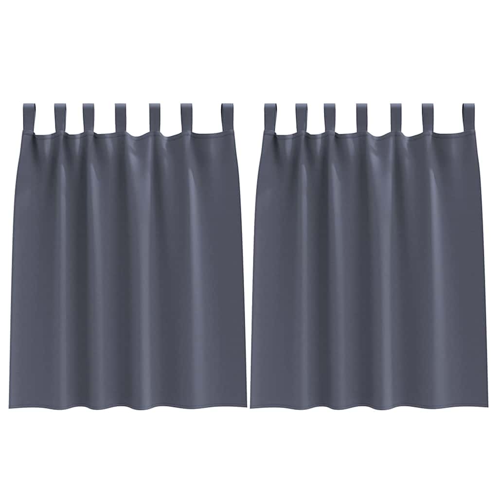 Verdunkelungs-Vorhänge mit Ringen 2 pcs Beige 140 x 140 cm