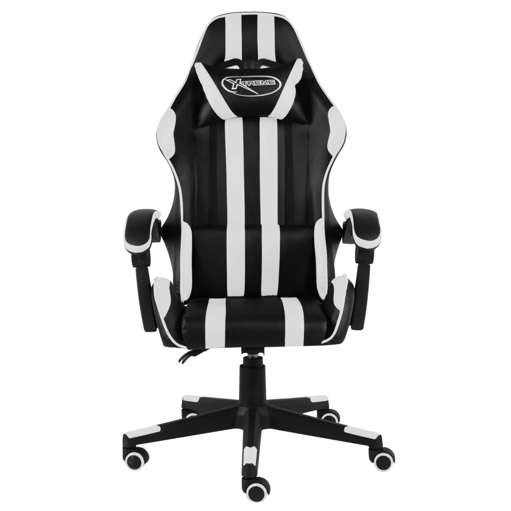Gaming-Stuhl Schwarz und Blau Kunstleder