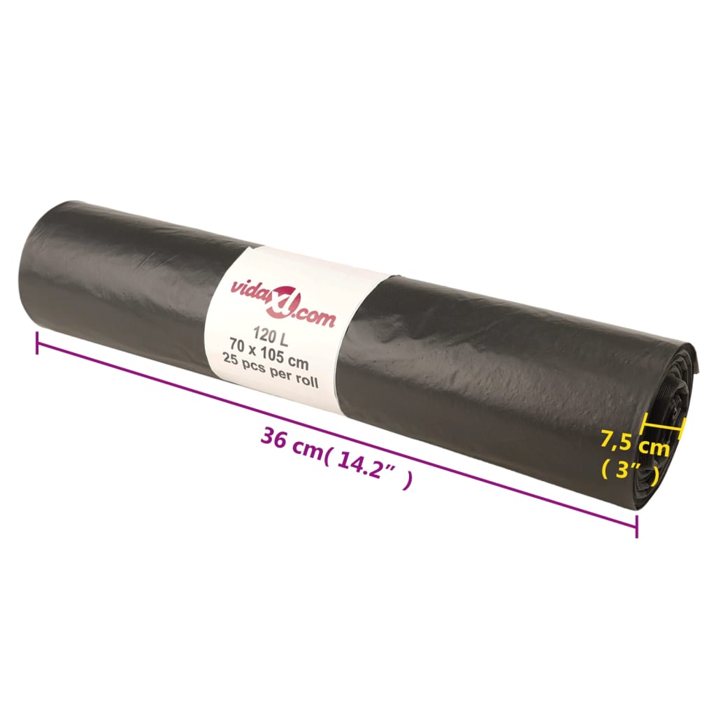 Müllsäcke 250 Stk. Schwarz 35 L