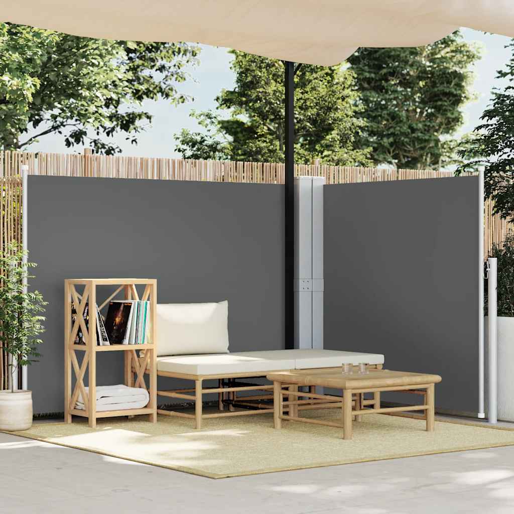 Ausziehbare Seitenmarkise 160×600 cm Braun