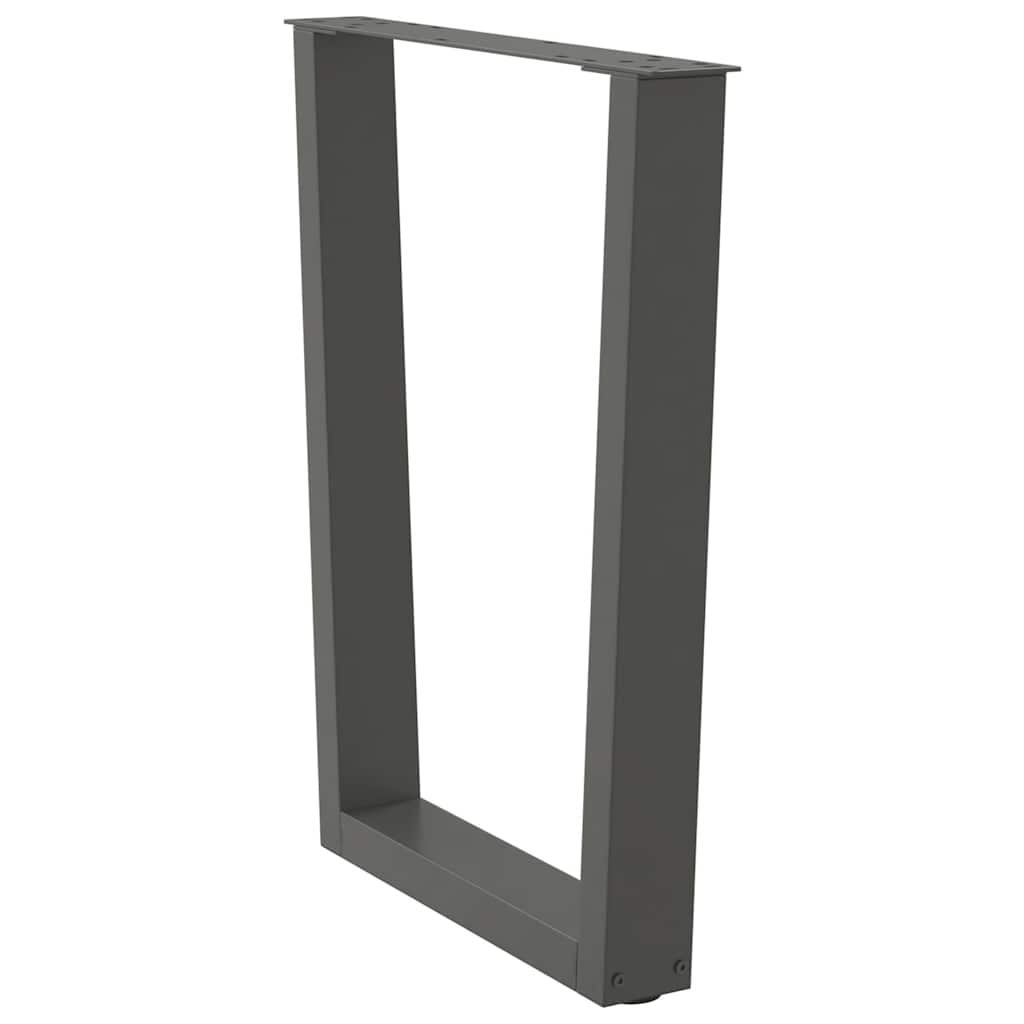 Couchtischbeine V-Form 2 Stück Schwarz 30x(30-31,3) cm Stahl
