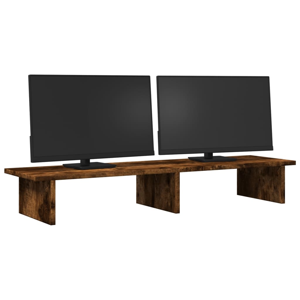 Monitor Halterung Schwarze Eiche 100 x 27 x 15 cm Holzwerkstoff