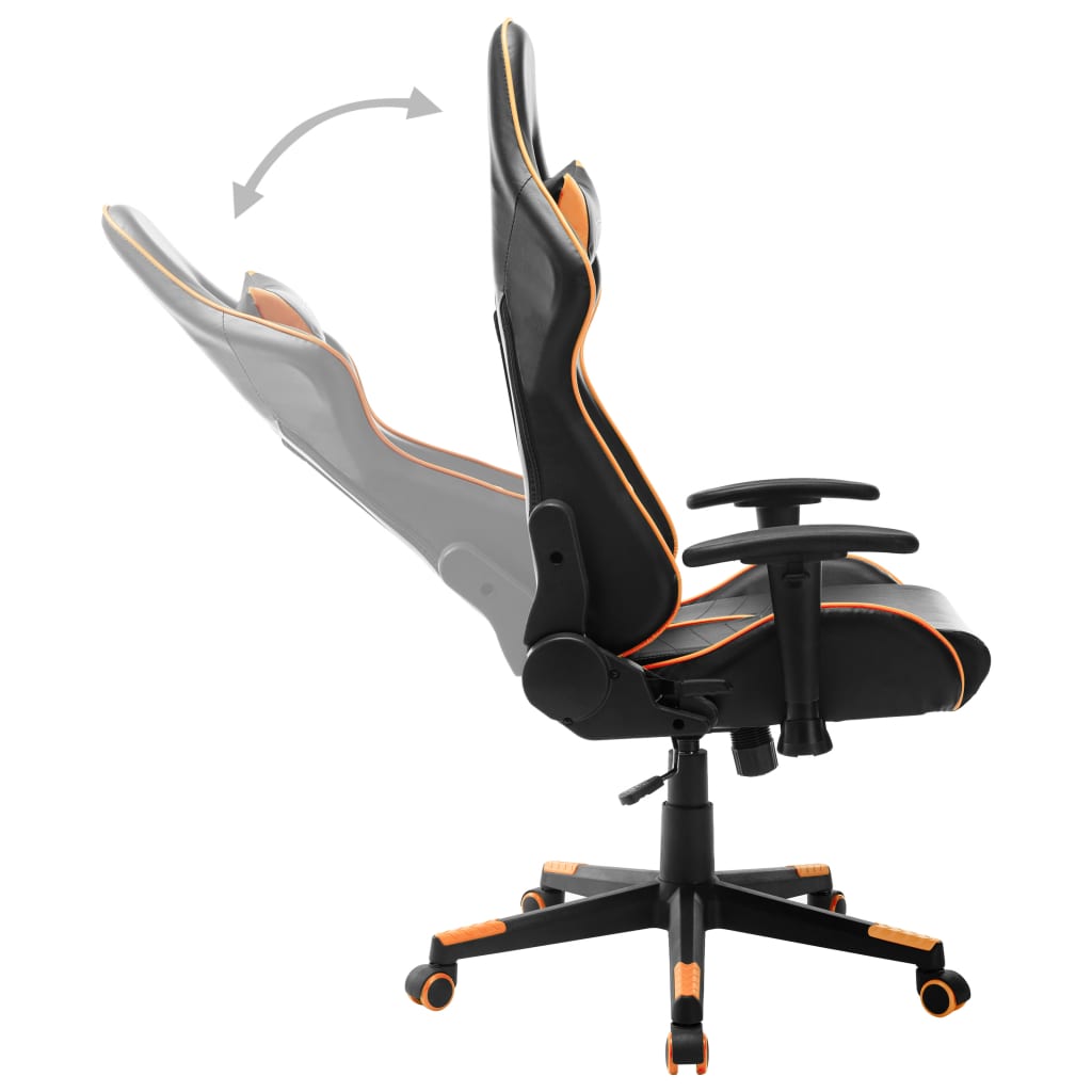 Gaming-Stuhl Schwarz und Blau Kunstleder