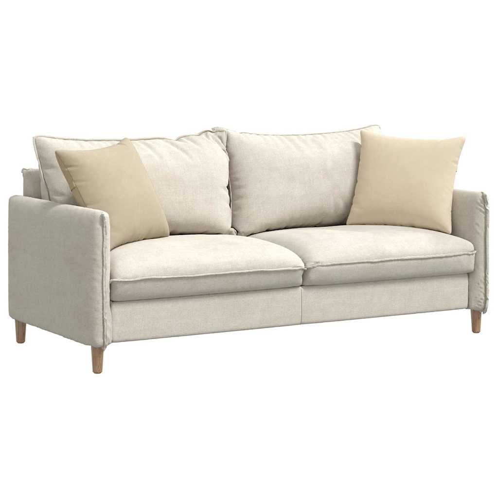 Sofakissen 2 Stück Taupe 50 x 30 cm Stoff