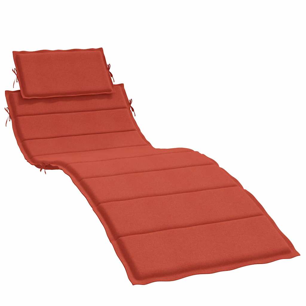 Sonnenliegen-Auflage Melange Anthrazit 186x58x4 cm Stoff
