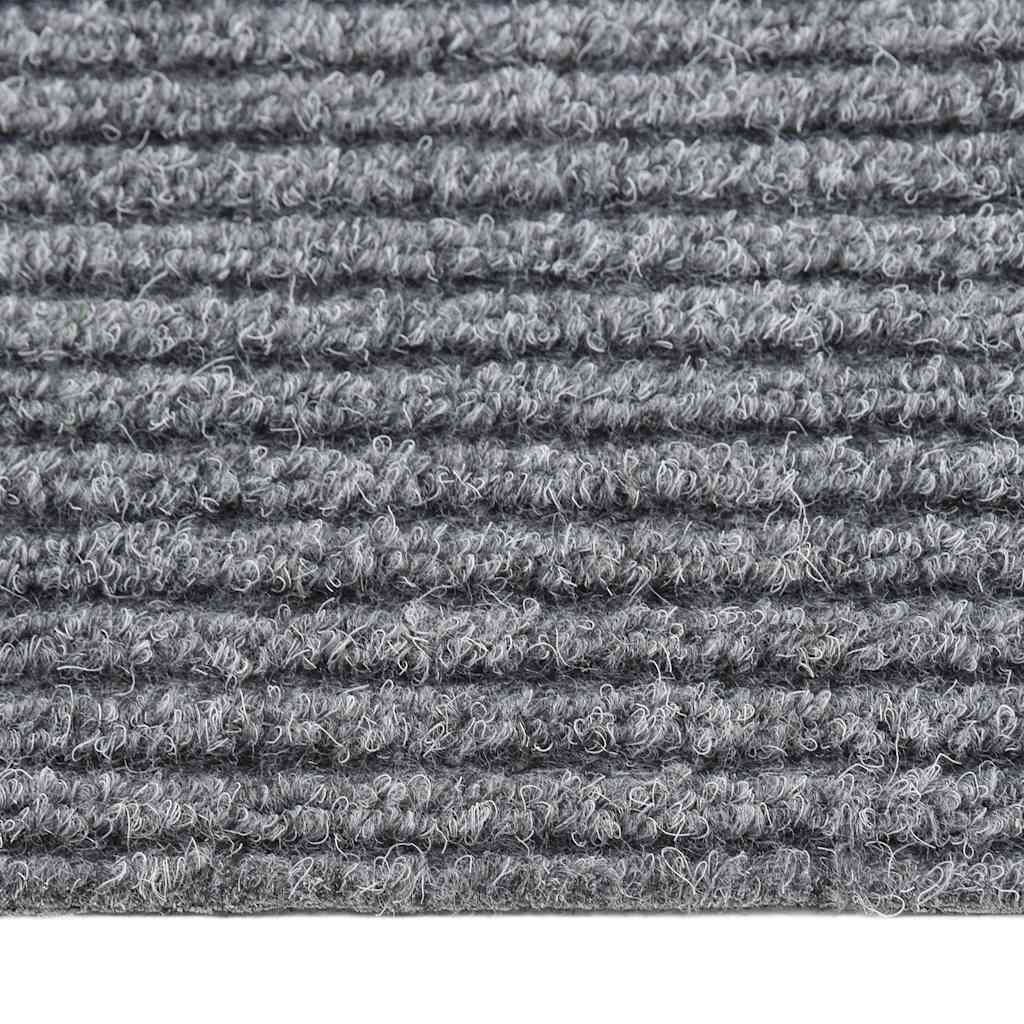 Teppichläufer Grau 80 x 150 cm Stoff