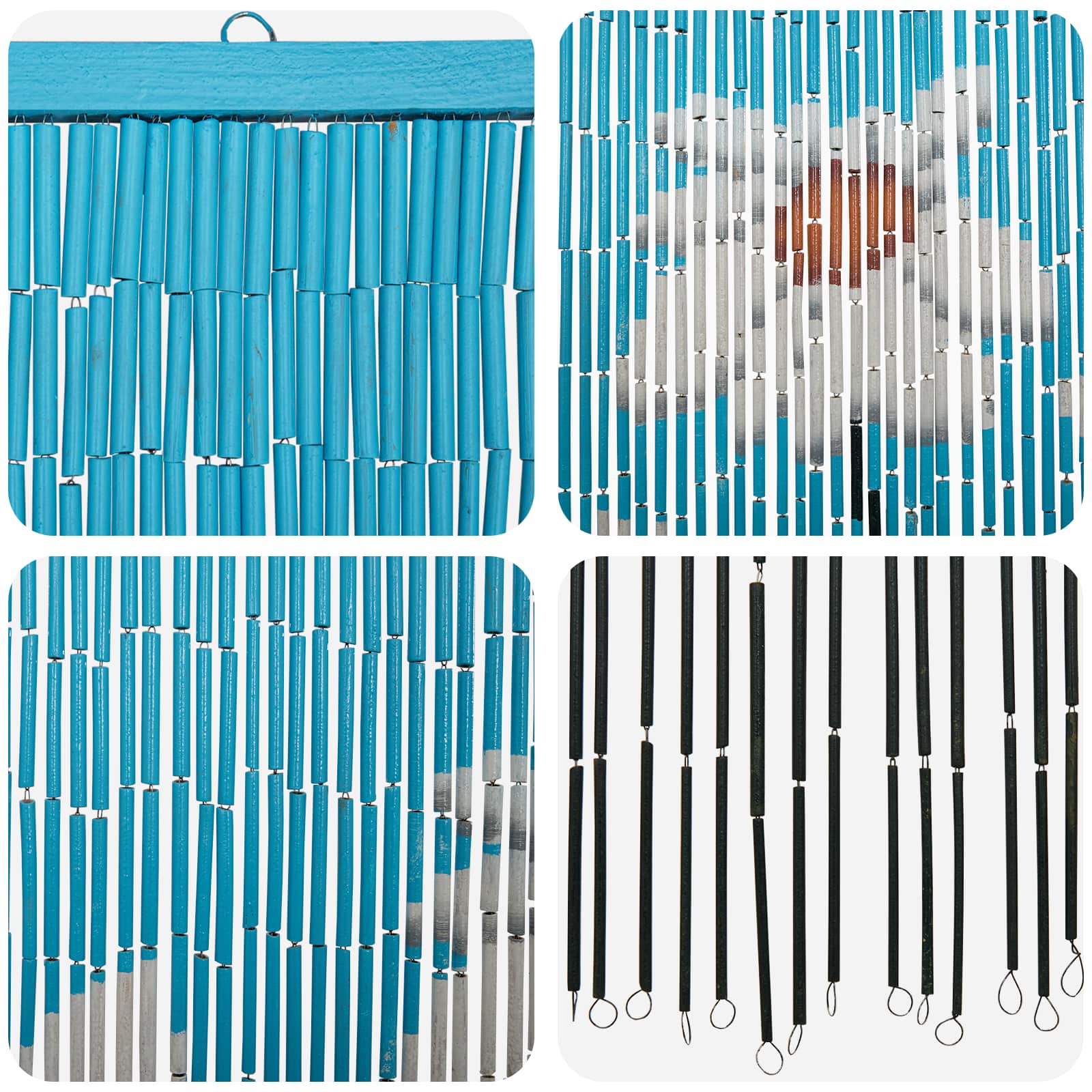 Insekten-Türvorhang Bambus Druck 90x220 cm Bambus