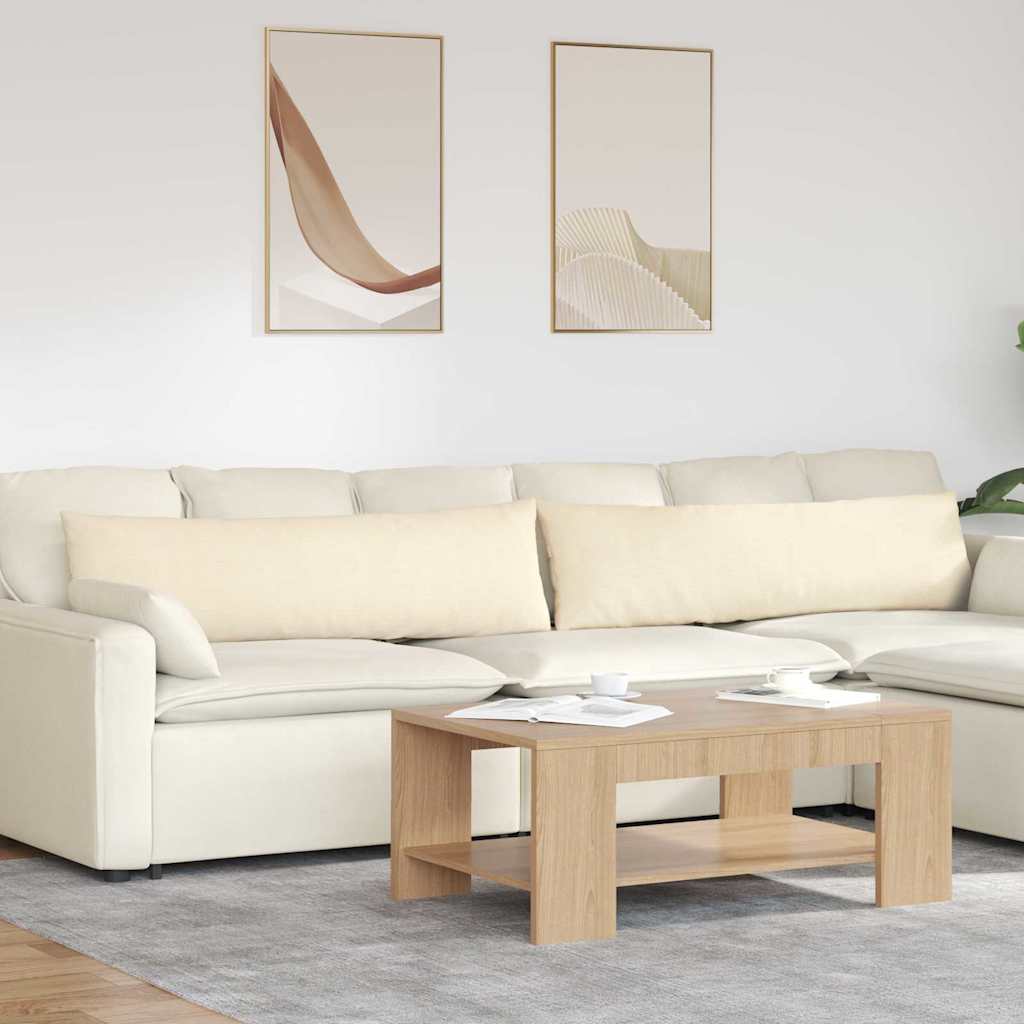 Sofakissen 2 Stück Hellgrau 50 x 30 cm Cordstoff