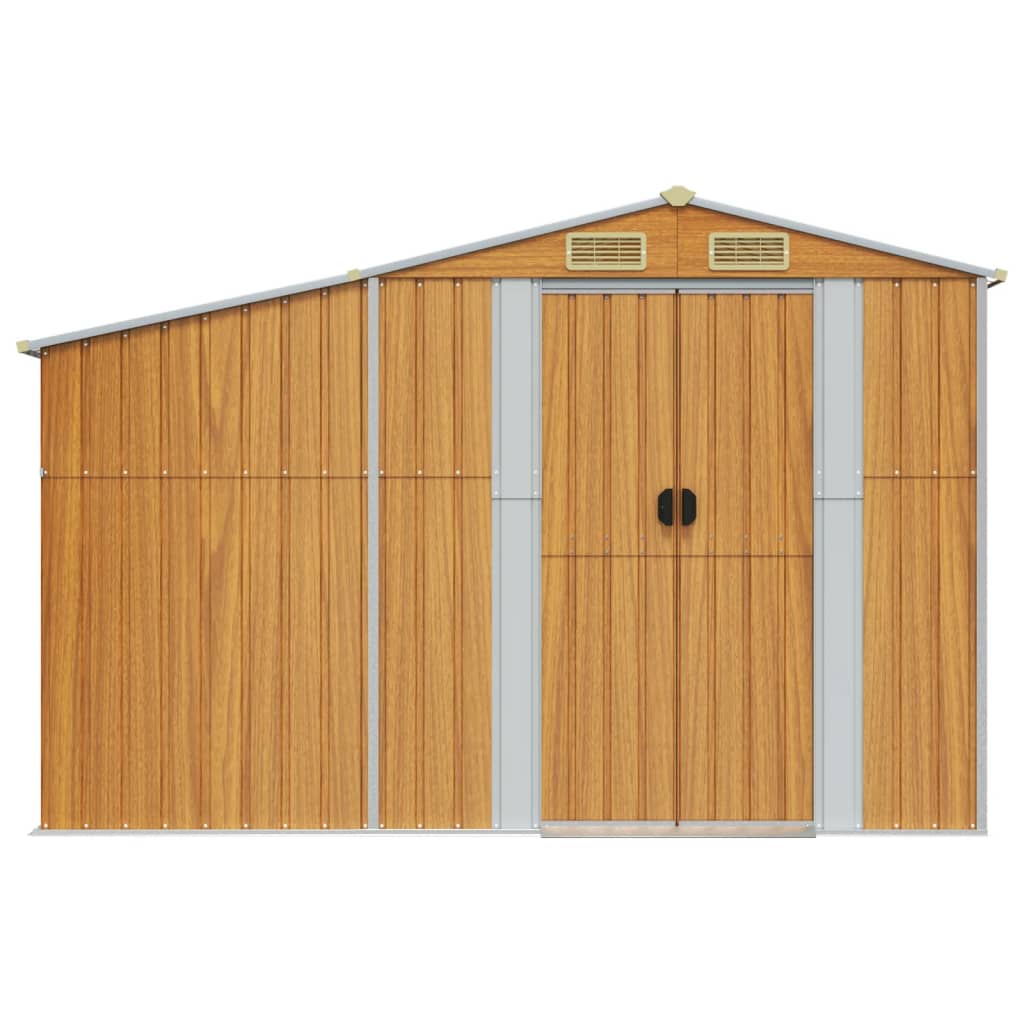 Gerätehaus Grün 277x192,5x179 cm Verzinkter Stahl