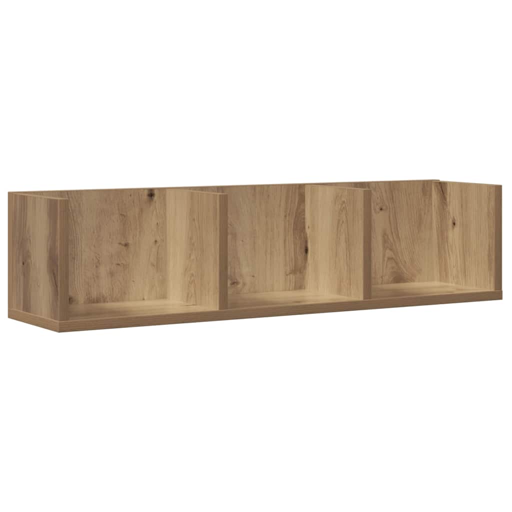 CD-Wandregal Weiß 75x18x18 cm Holzwerkstoff