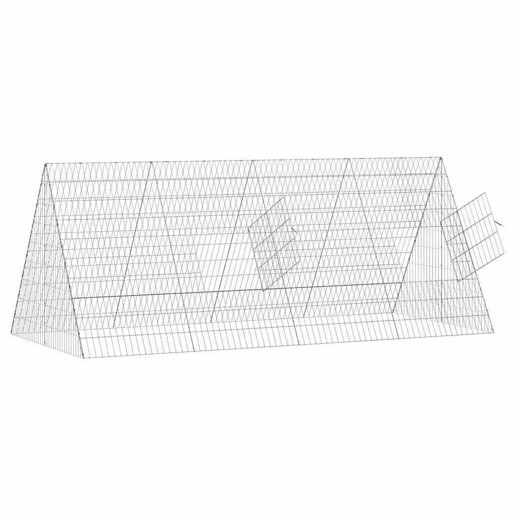 Hühnerkäfig Silber 110 x 55 x 55 cm Verzinkter Stahl