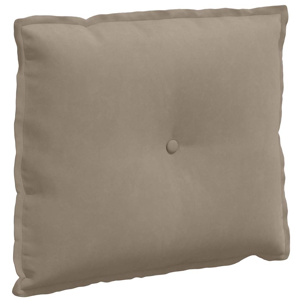 Rückenkissen Taupe 50 x 45 cm Mikrofaserstoff