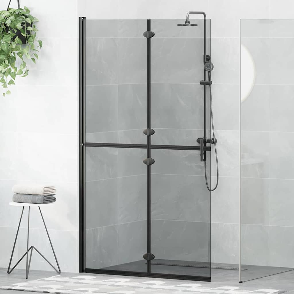 Faltbare begehbare Duschwand Transparentes ESG Glas 70x190 cm