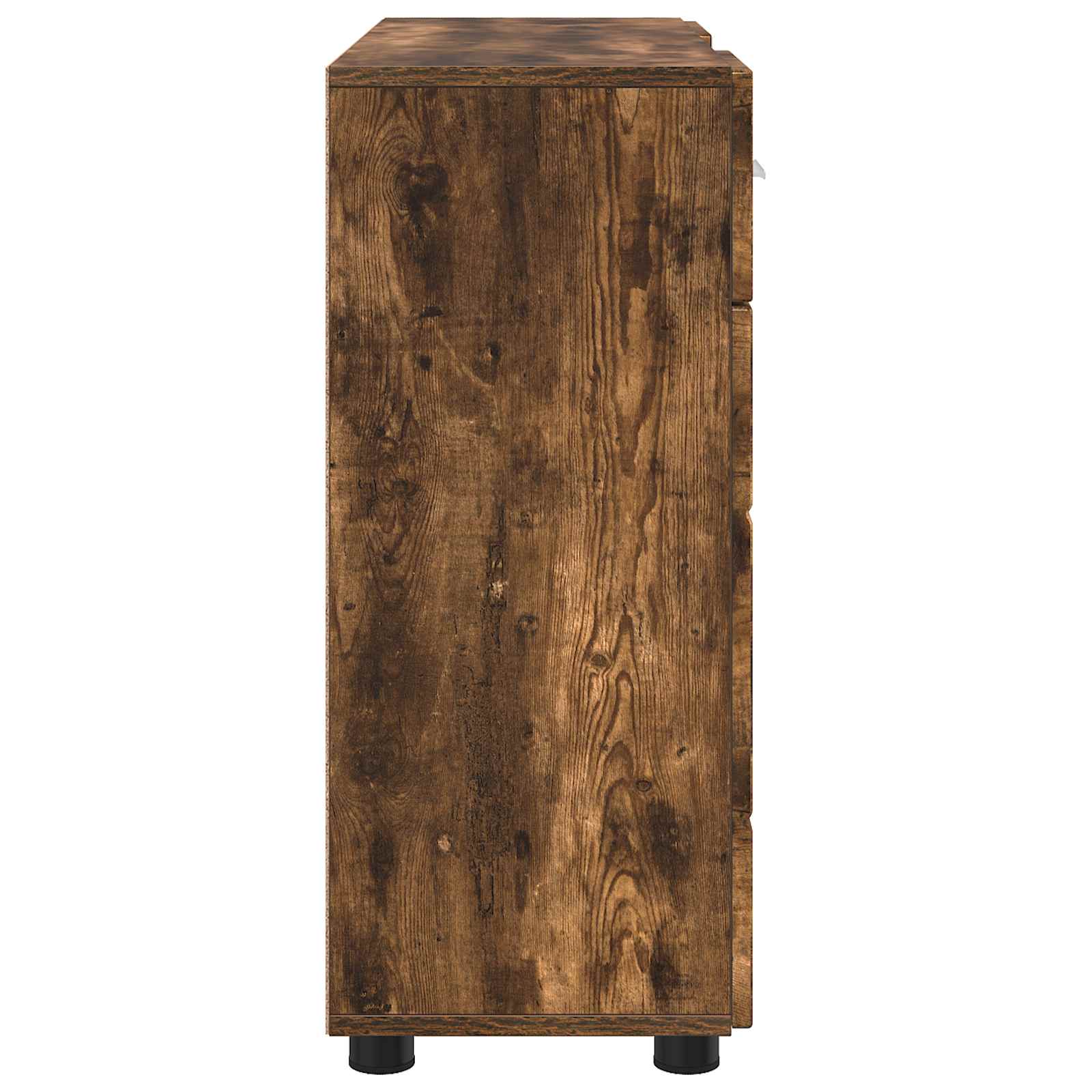 Highboard mit Regal FLORIN Weiß 60 x 35 x 182 cm Holzwerkstoff