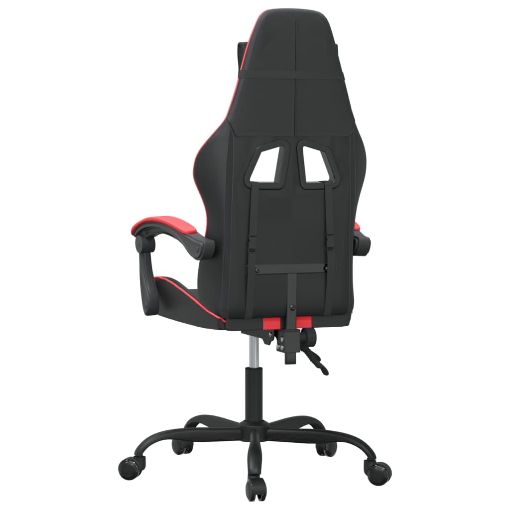 Gaming-Stuhl Drehbar Schwarz und Blau Kunstleder