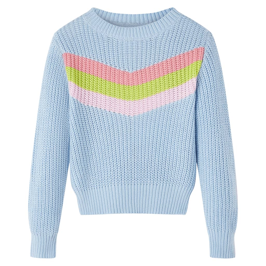 Kinderpullover Gestrickt Blau 116