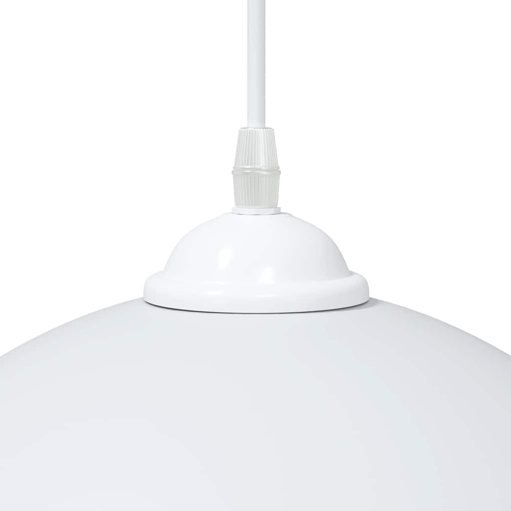 Pendelleuchten 2 Stk. Höhenverstellbar E27 Schwarz Ø30cm Metall