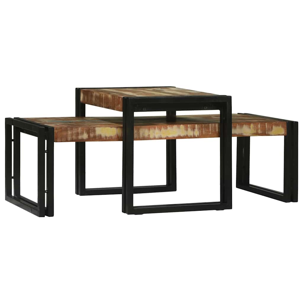 Couchtisch 2 pcs Braun 48 x 40 x 40 cm Massivholz Mango