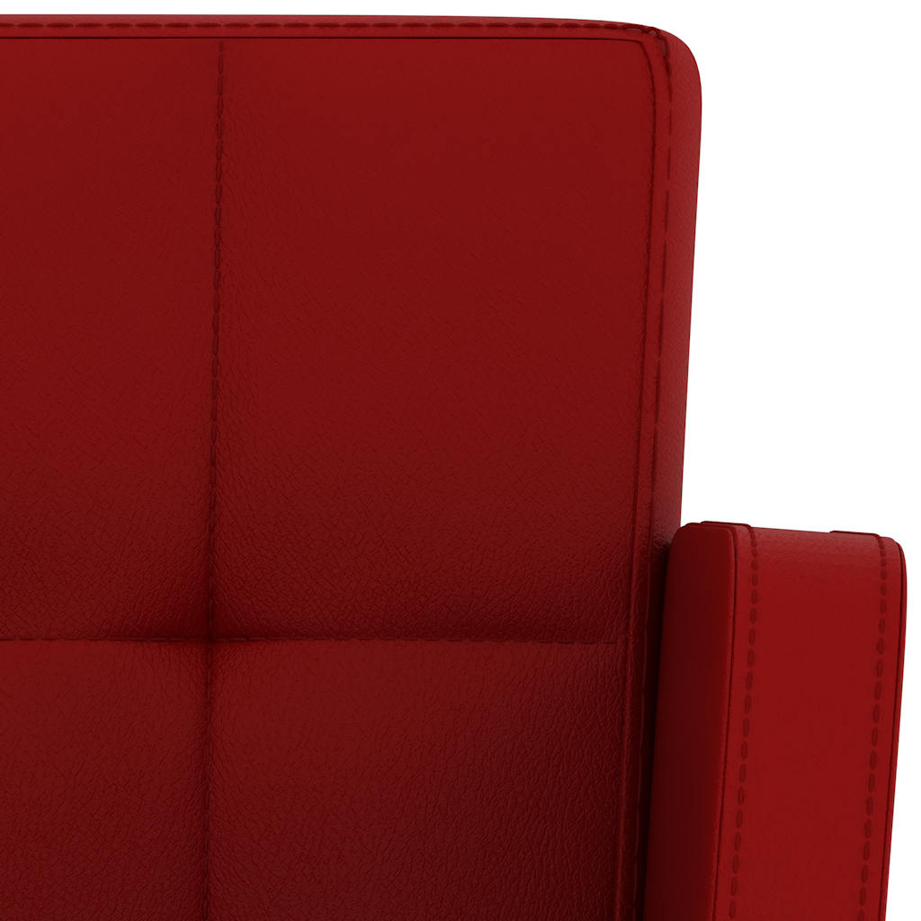 Barhocker 2 Stk. Weiß Kunstleder