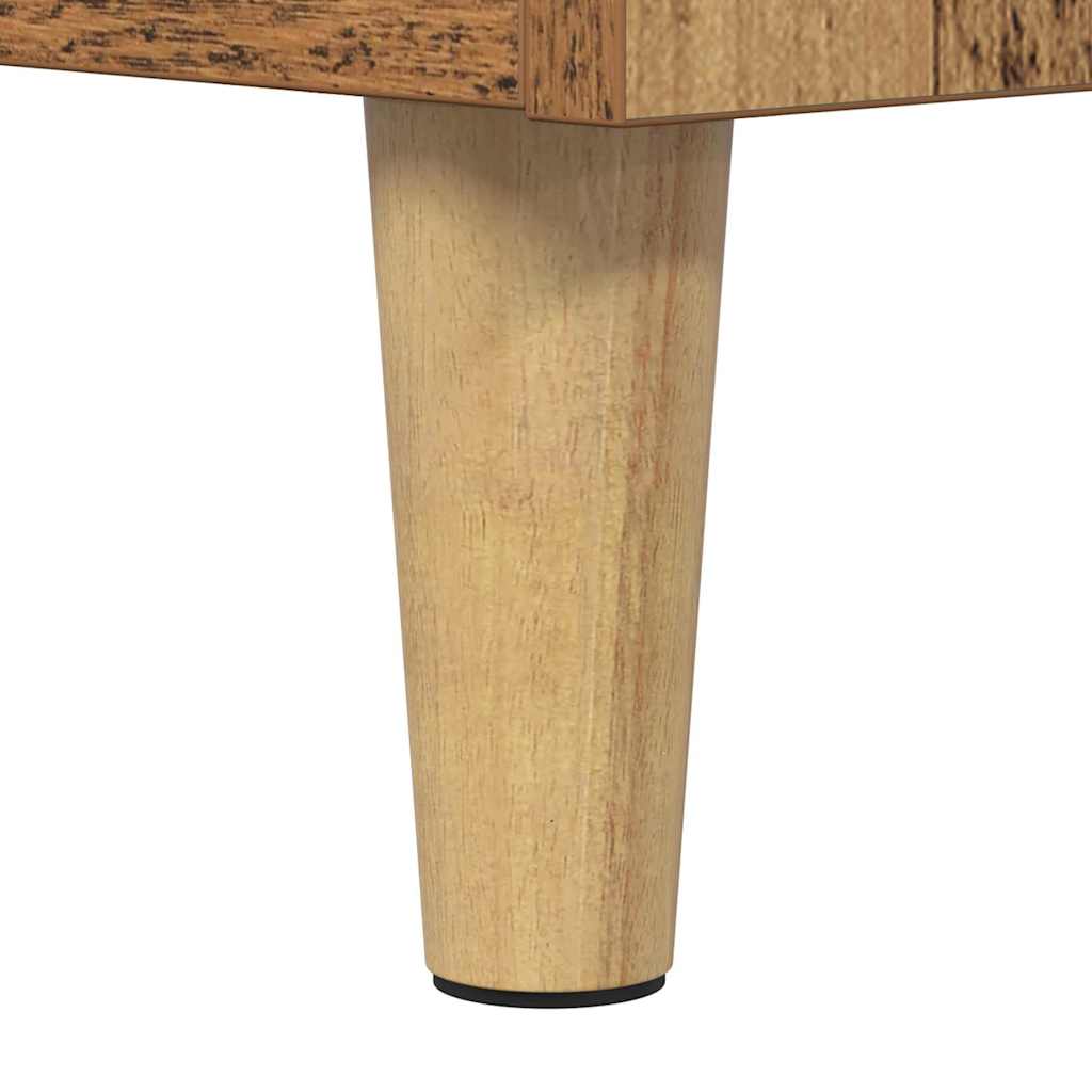Highboard Altholz 69,5 x 32,5 x 180 cm Holzwerkstoff