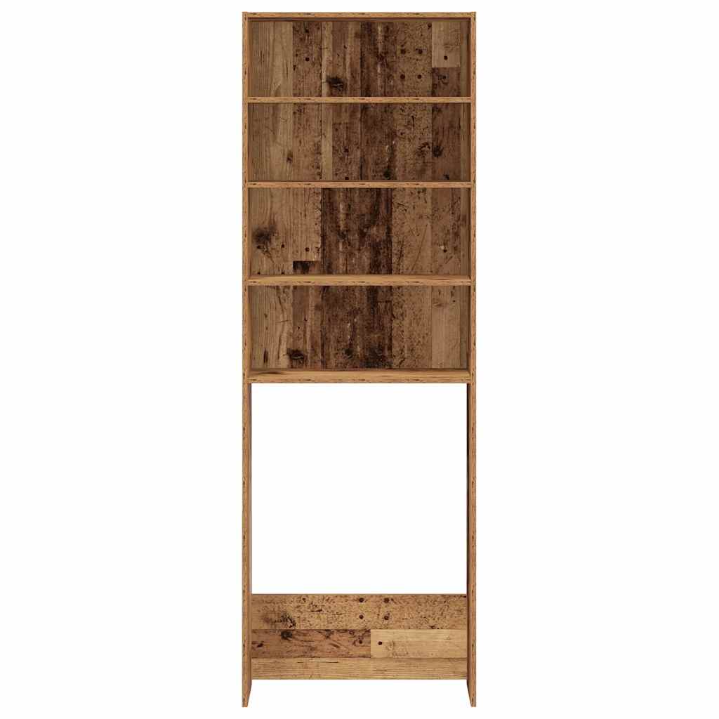 Waschmaschinenschrank Weiß 64x24x190 cm