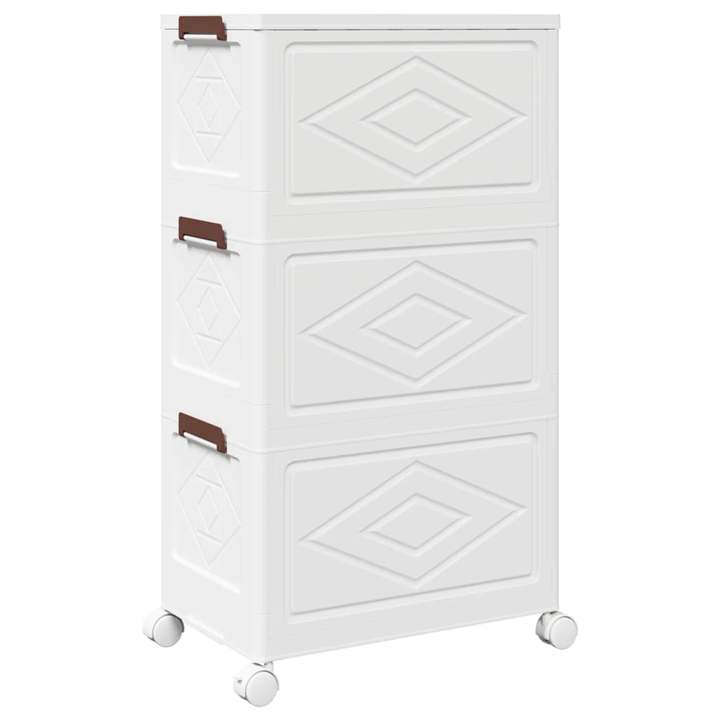Aufbewahrungsbox mit Rädern Stapelbar 28 L 48,5x29,5x33 cm