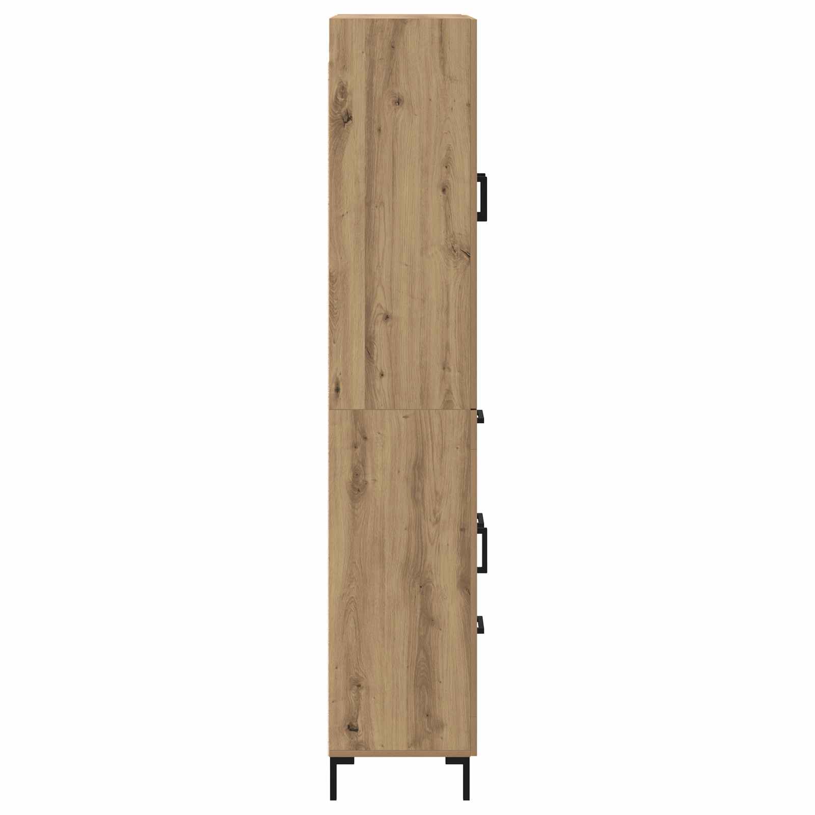Highboard Betongrau 69,5x34x180 cm Holzwerkstoff