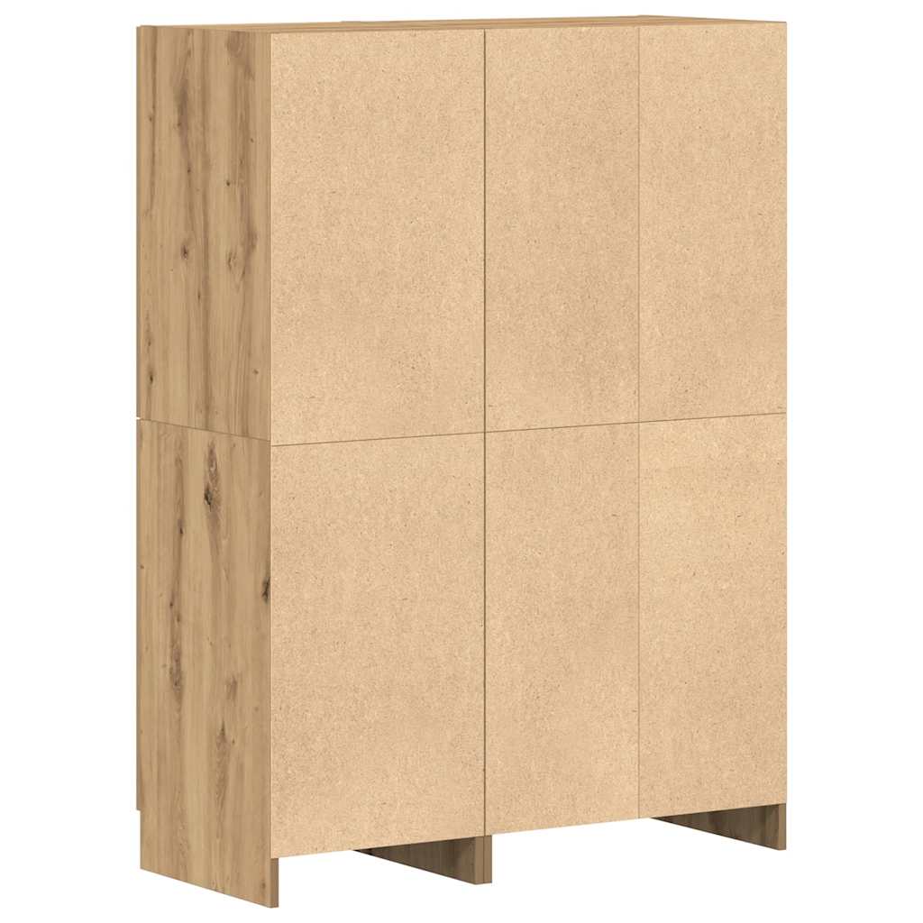2-tlg. Küchenschrank-Set Weiß Holzwerkstoff