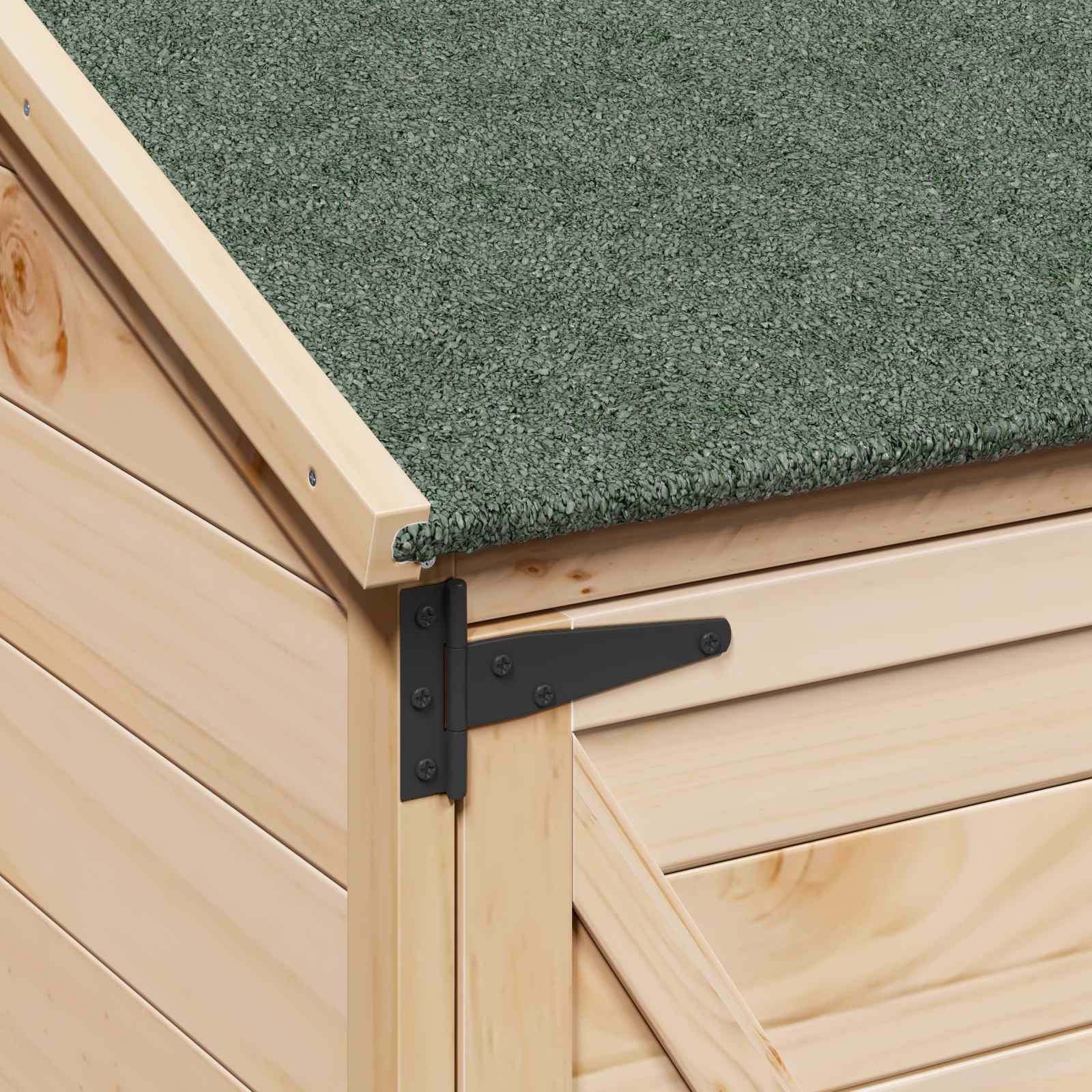 Gartenschuppen Natur 59,5 x 56 x 113,5 cm Massivholz aus Fichte