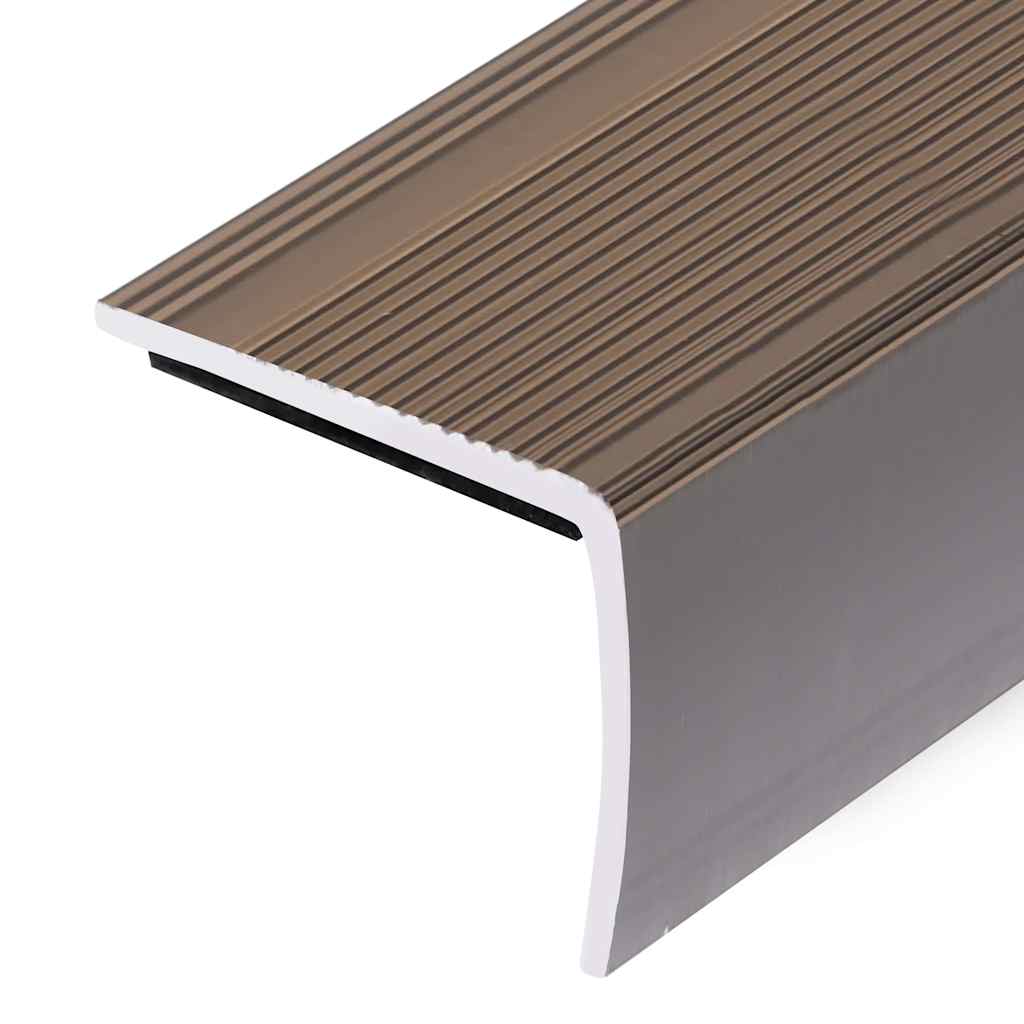 Treppenkantenprofile in L-Form 15 Stk. Aluminium 90 cm Silbern