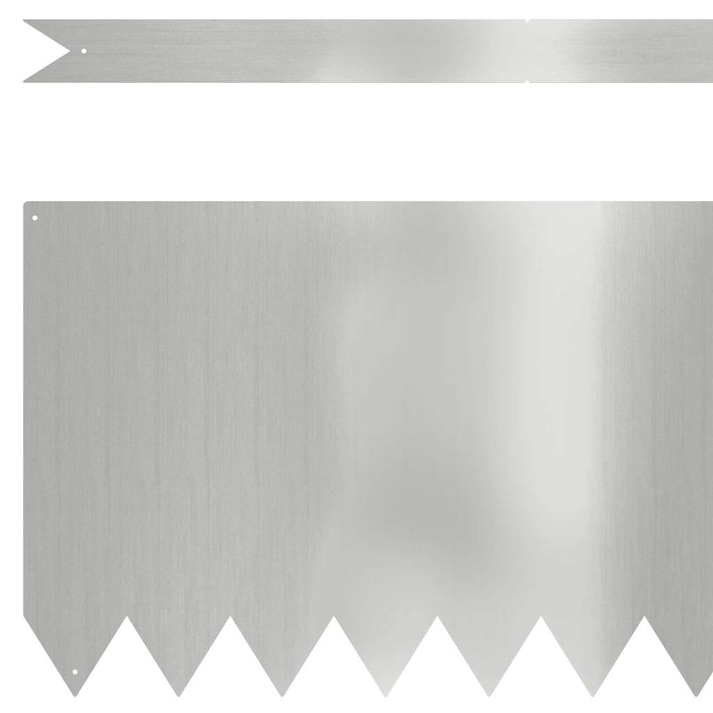 Raseneinfassung 50 pcs Schwarz 100 x 0,05 x 20 cm