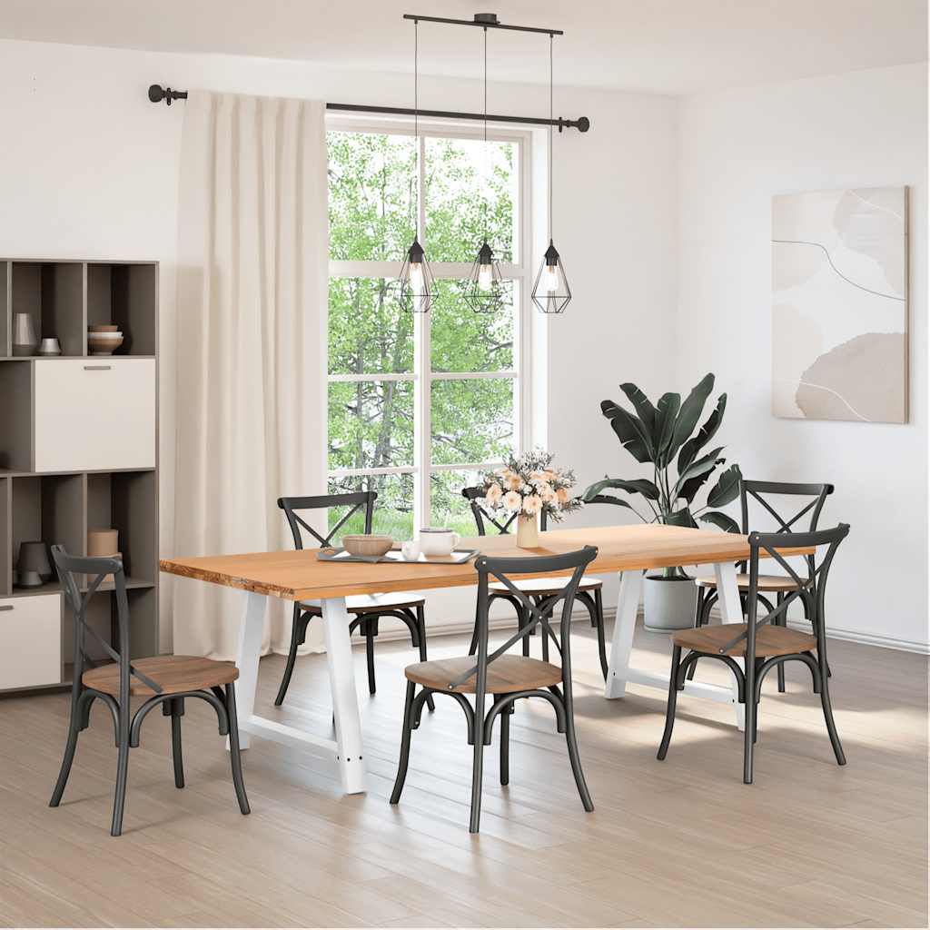 Couchtischbeine A-Form 2 Stk. 30x(30-31) cm Stahl