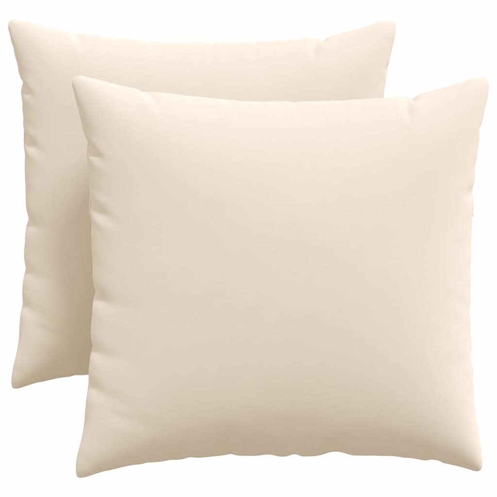 Sofakissen 2 Stück Taupe 50 x 30 cm Stoff