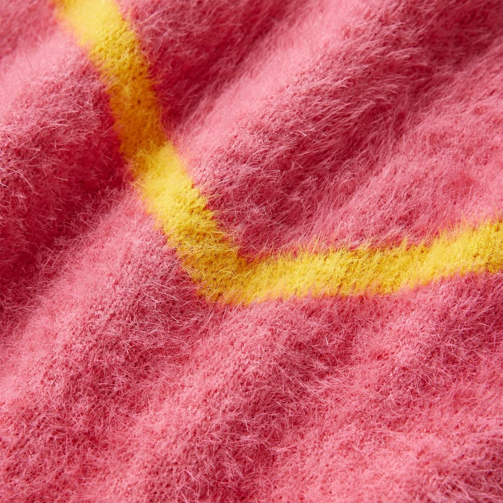 Kinderpullover Gestrickt Altrosa 140
