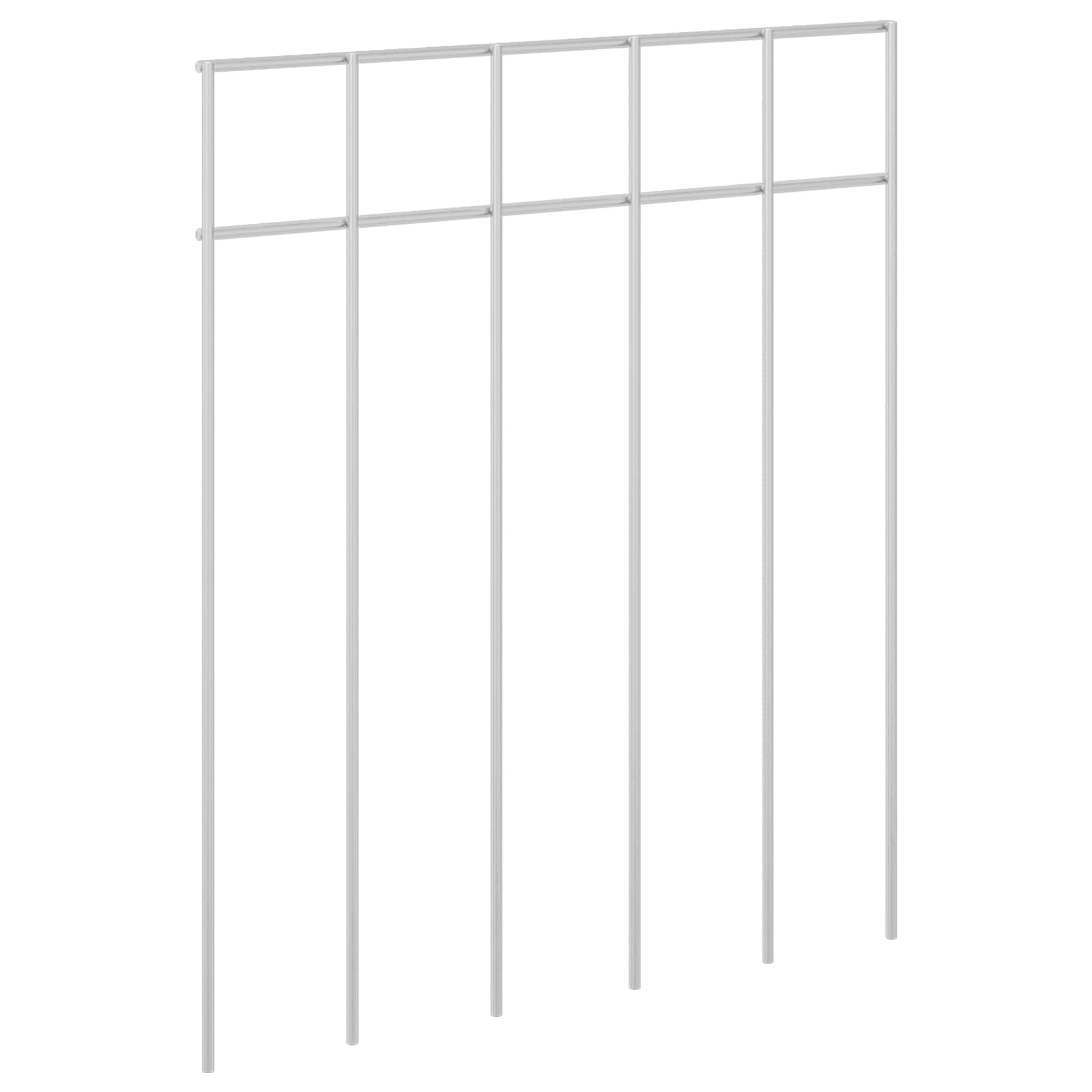 Gartenzaun-Paneel 12 pcs Verzinkter Stahl Silber