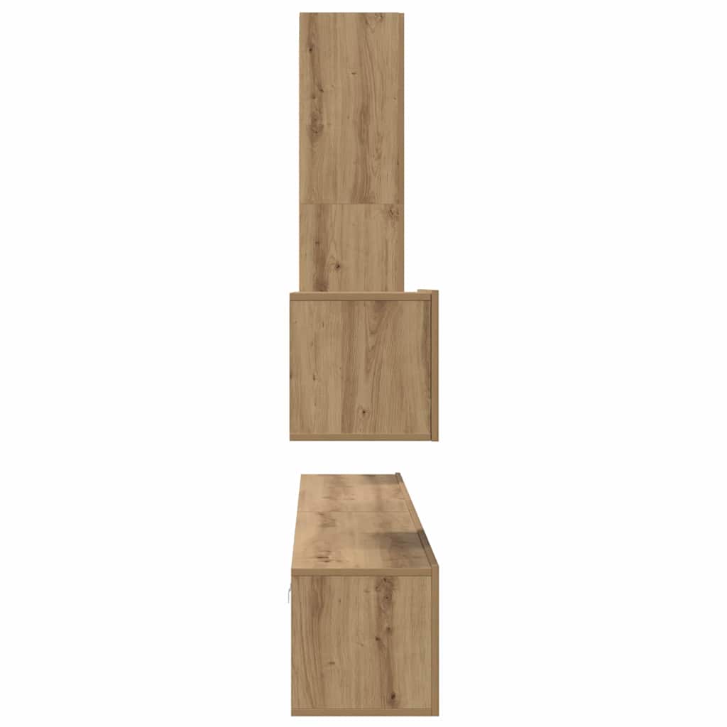 4-tlg. TV-Schrank-Set Sonoma-Eiche Holzwerkstoff