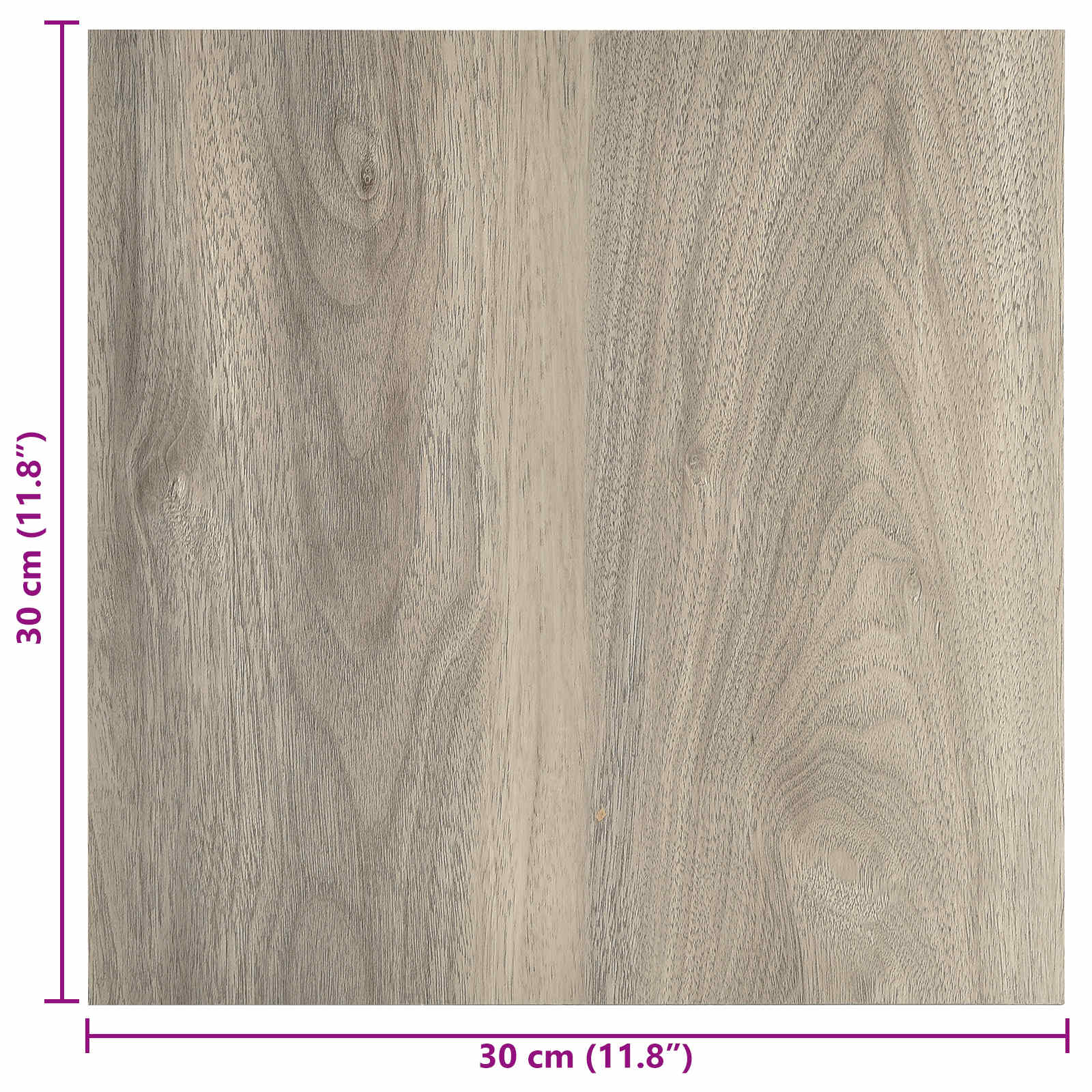 Selbstklebende Bodenplanken 30,5 x 30,5 cm 20 pcs PVC Betongrau