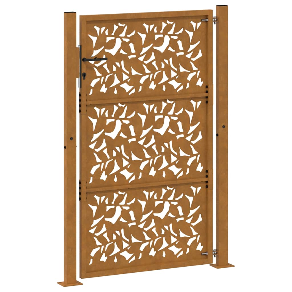 Gartentor Schwarz 100x100 cm Stahl Lichtdesign
