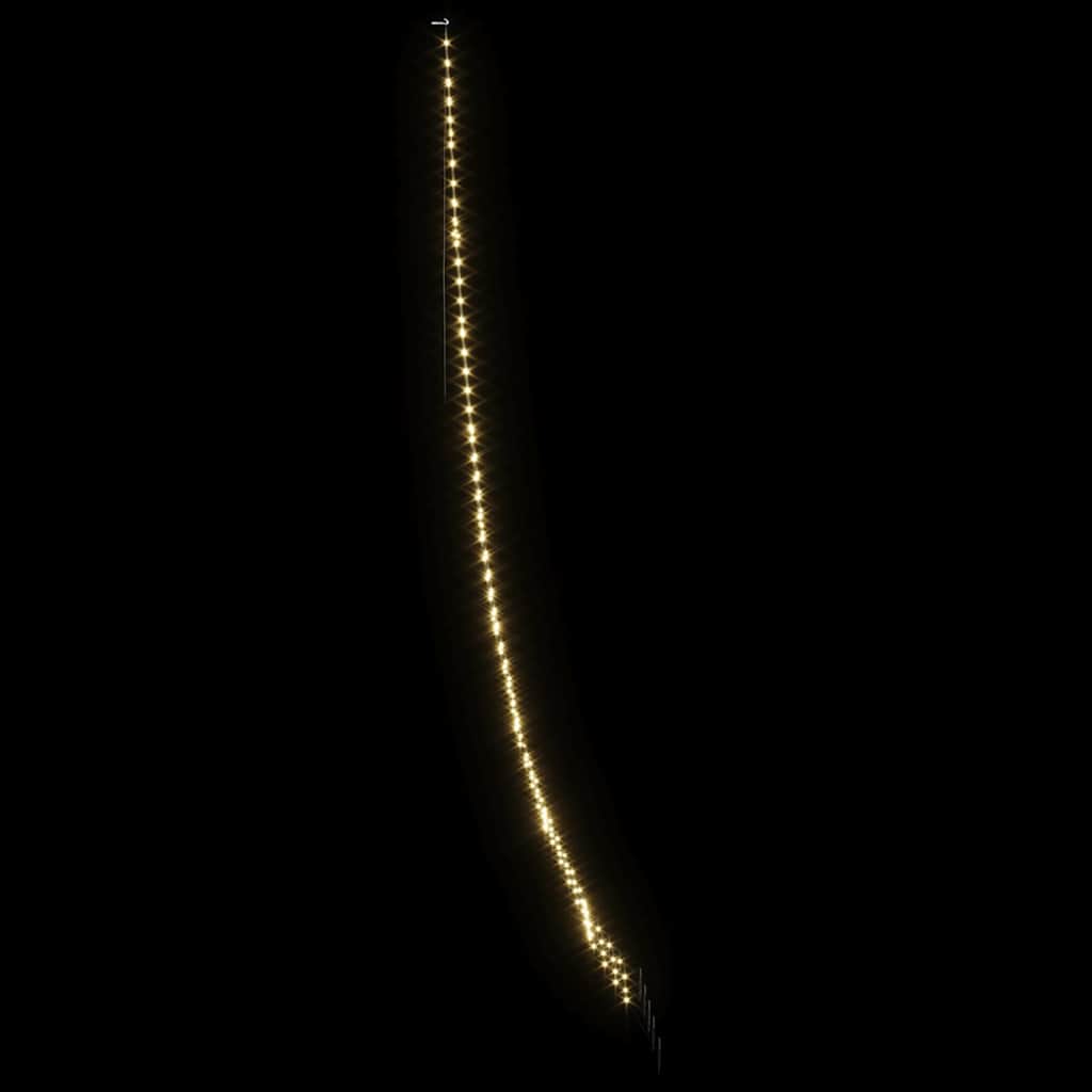 LED Weihnachtsbaum mit Erdspießen Warmes Weiß 182 cm Metall
