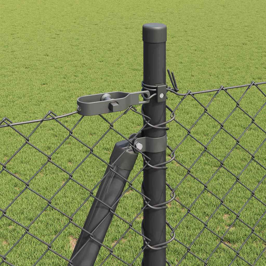 Outdoor Kettenglied-Zaun Erdfixierung 10 x 0,4 m Grün Netz