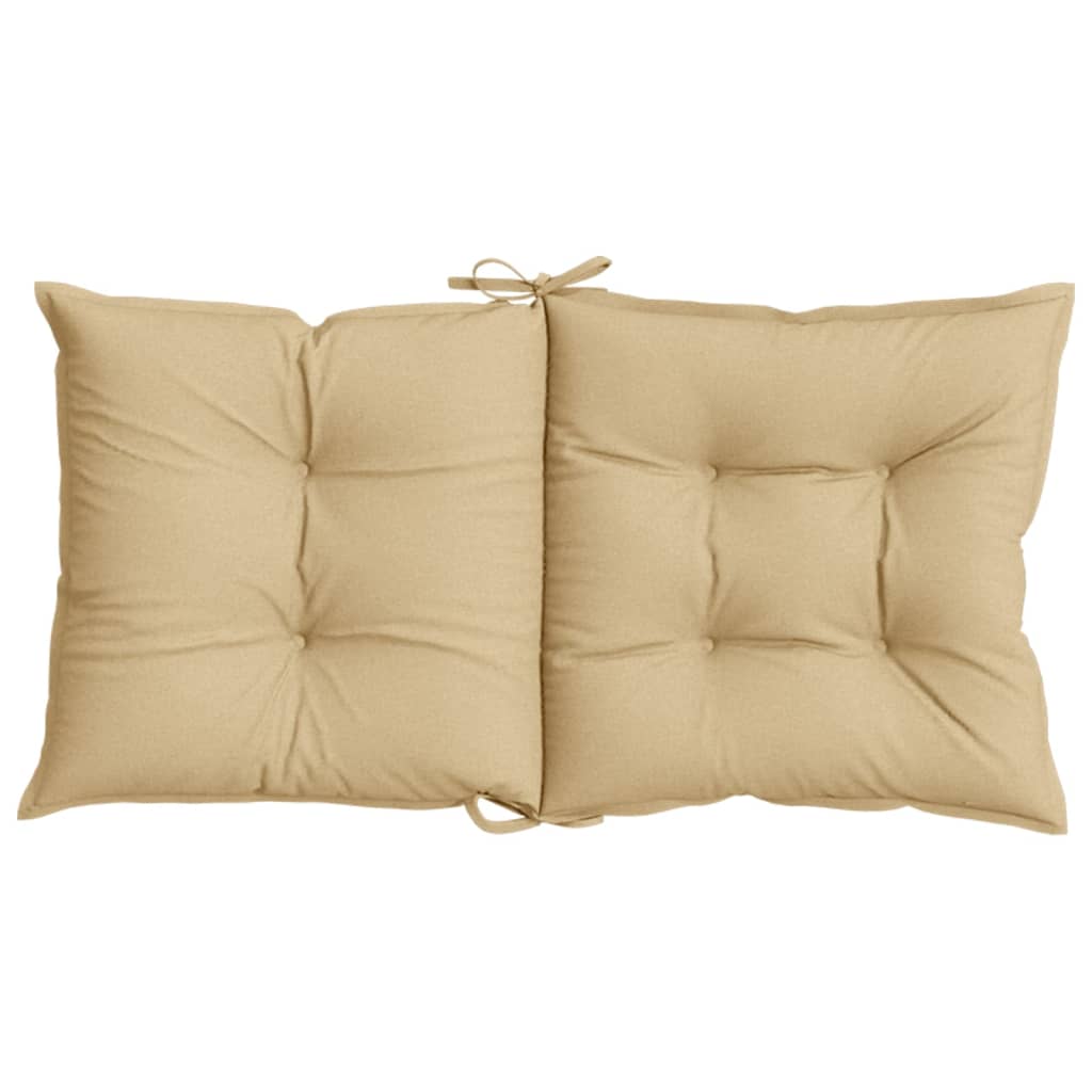 Niedriglehner-Auflagen 2 Stk Melange Anthrazit 100x50x7cm Stoff
