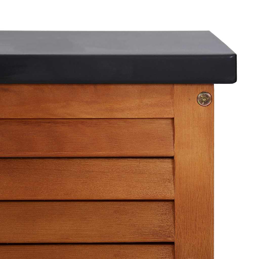 Gartenbox 60x50x55 cm Massivholz Eukalyptus