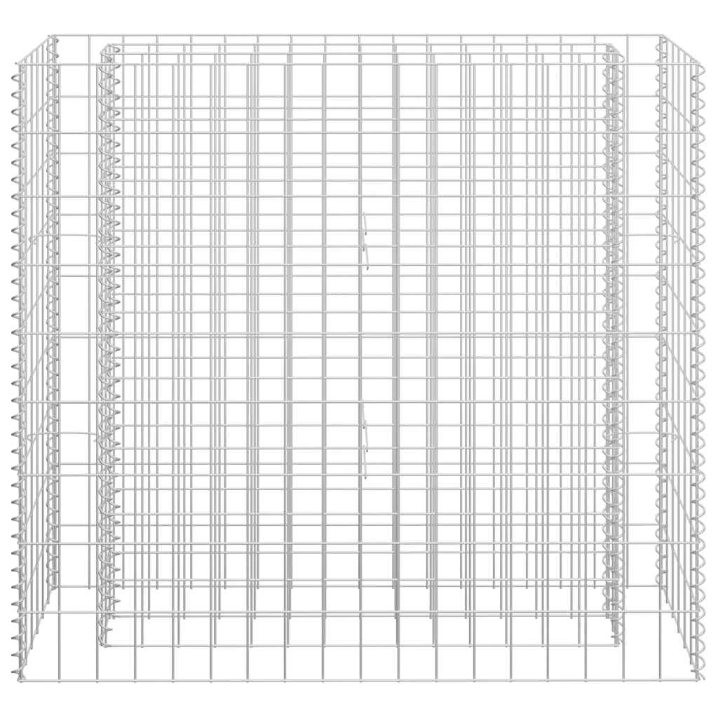 Gabionen-Hochbeet Verzinkter Stahl 90x30x10 cm