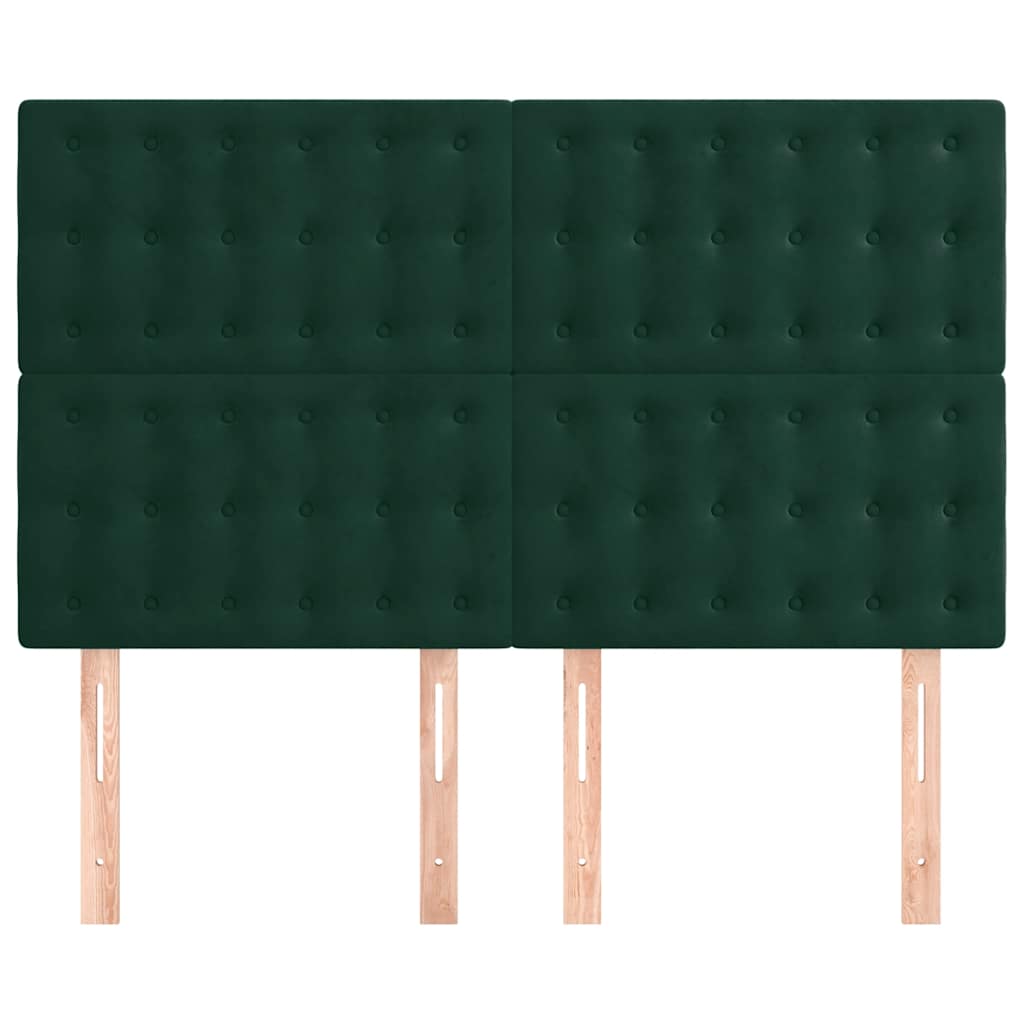 Kopfteil Hellgrau 80x5x118/128 cm Samt