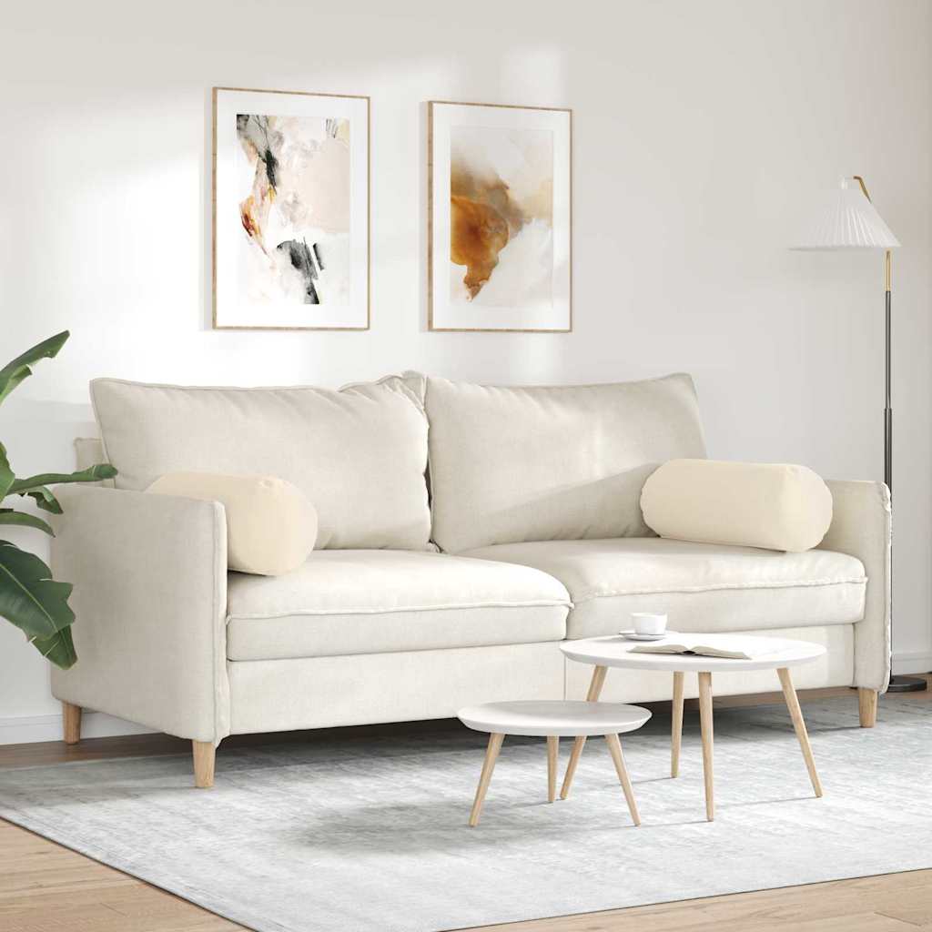 Bolsterkissen 2 Stück Taupe Ø 15 x 40 cm Mikrofaserstoff