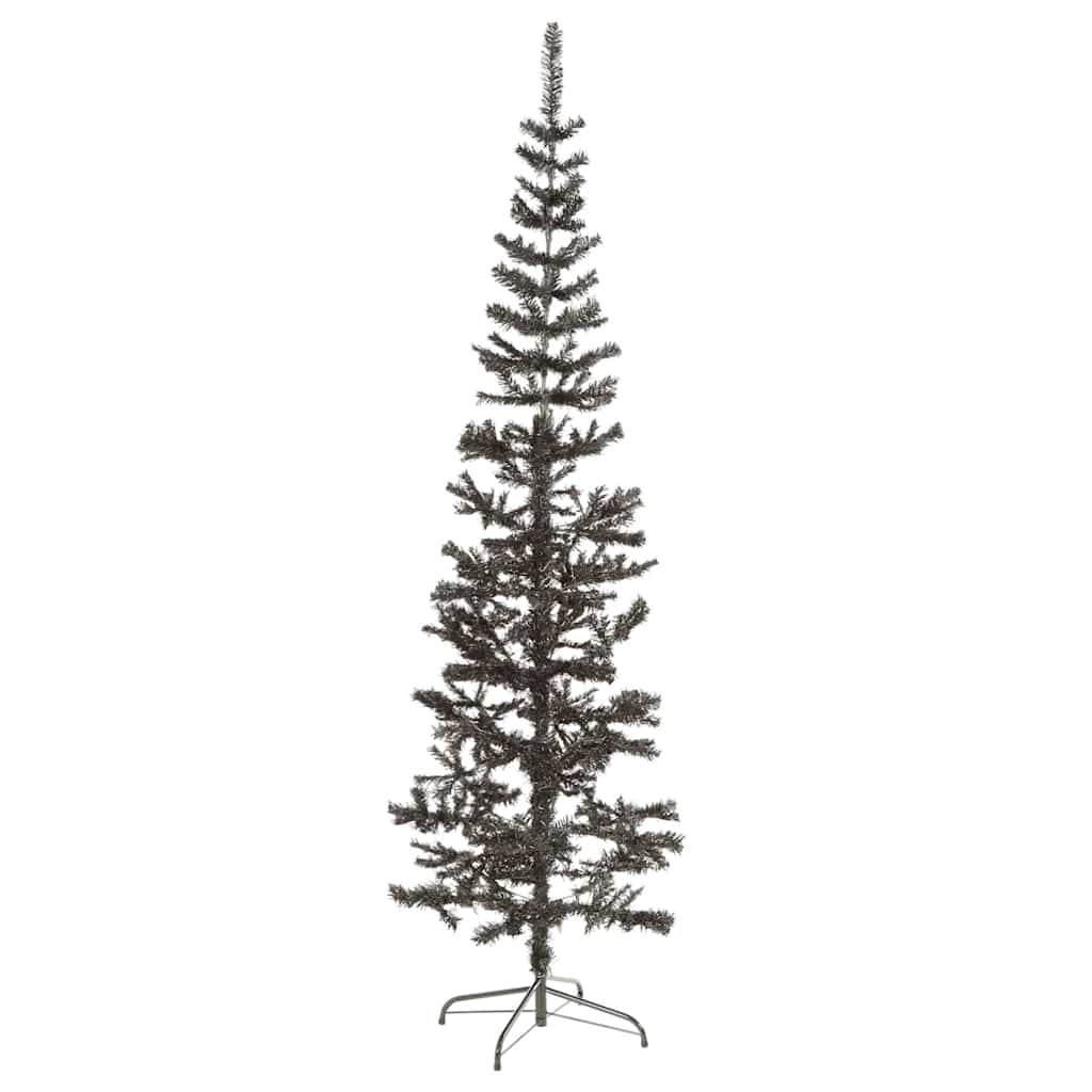 Schlanker Weihnachtsbaum Schwarz 150 cm