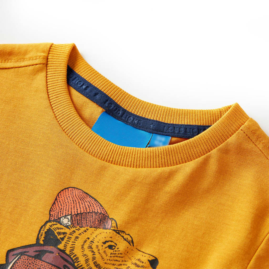 Kinder-Langarmshirt Helles Khaki 128